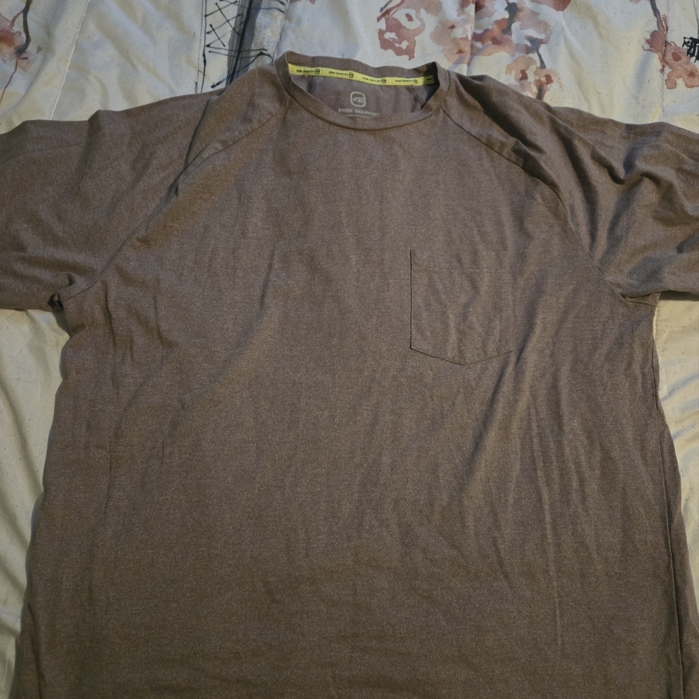 Free Country Gray Short Sleeve Tee